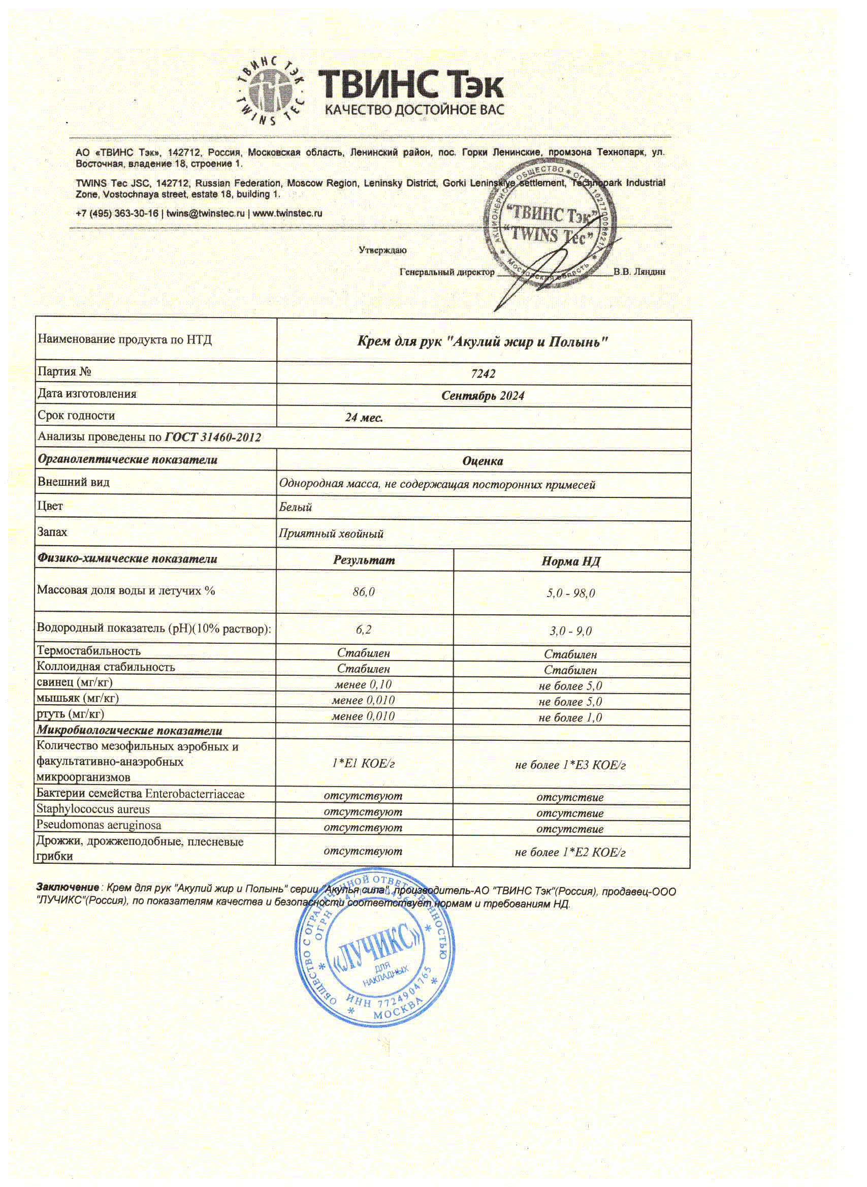 Паспорт №092024